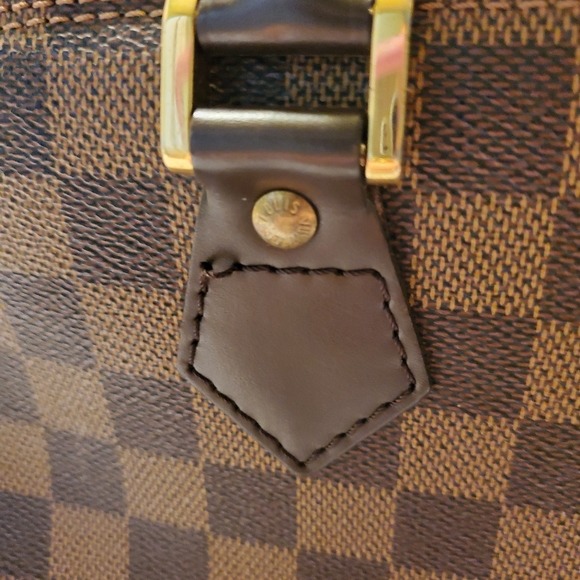 Louis Vuitton Alma PM Handbag Damiere Ebene Brown Canvas Bag N51131 - VGC - Picture 6 of 16